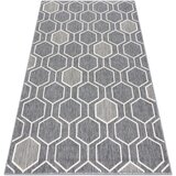 RugsX Preproge Preproga SPRING 20404332 Hexagon niz, zanka - 120x170 cm Siva | Shoptok.si