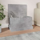 vidaXL Škatla za shranjevanje betonsko siva 50x30x28 cm inženirski les | Shoptok.si