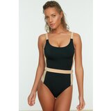 Trendyol Black Color Block Swimsuit | shoptok.hr