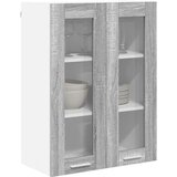 vidaXL Viseča omarica Riga Siva Sonoma 60 x 31 x 80 cm Konstruiran les | Shoptok.si