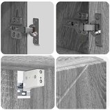  Set namještaja za kupaonicu s ladicama 4 pcs Sivi hrast sonoma | shoptok.hr