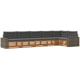  Set vanjskih sofa 6 pcs Prirodna i antracit 402 x 172,5 x 73 cm | Eponuda.ba