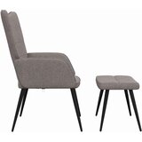  Stolica za opuštanje s osloncem za noge smeđe-siva od tkanine | shoptok.hr