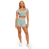 BeastPink ženska majica Cropped Sense Storm Blue 91222