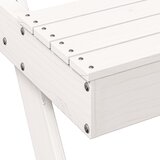  Stol za piknik bijeli 105 x 134 x 75 cm od masivne borovine | shoptok.hr