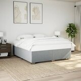  Okvir za krevet bez madraca svjetlosivi 200 x 200 cm od tkanine | shoptok.hr
