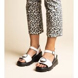 Gemre White wedge sandals in eco leather Maddison | ePonuda.com