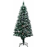  Umjetna božićna jelka s LED svjetlima i setom kuglica i češerima 150 cm | shoptok.hr