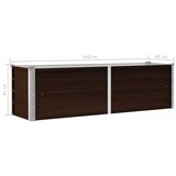  Povišena vrtna gredica smeđa 160 x 40 x 45 cm pocinčani čelik | Eponuda.ba
