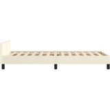  Okvir za krevet s uzglavljem krem 90x200 cm od umjetne kože | shoptok.hr