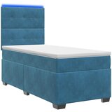  Boxspring krevet s madracem Plava 80 x 200 cm Baršun | shoptok.hr