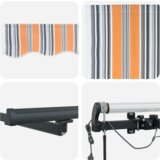 vidaXL Automatska uvlačiva tenda s LED višebojnim trakama 600 x 300 cm | shoptok.hr