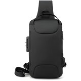  Torba za rame s USB punjenjem protiv krađe TO-25613 - Crna KP25613 | Shoptok.si