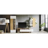Hom`in DNEVNI REGAL, bela, barve hrasta | Shoptok.si