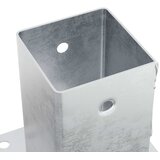  Postolja za stupove kvadratna 4 kom 81x81 mm pocinčani čelik | shoptok.hr