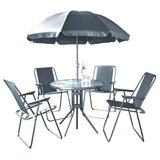 Master Vrtni set sto+ 4 stolice sa suncobranom 17915 sivi | Eponuda.ba