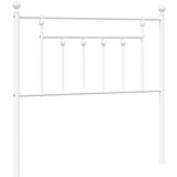 Maison Chic kovinsko posteljno vzglavje - vzglavna omarica - nočna omarica belo 90 cm, (21704648) Cene