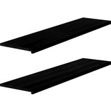  Prozorske klupice 2 kom tamnosmeđe 160x40x2 cm masivne hrast | shoptok.hr
