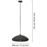 Eglo 43961 - viseći luster na sajli barlaston 1xE27/40W/230V, prečnik 45 cm | Eponuda.com