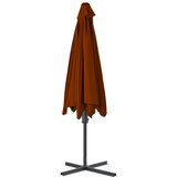  Vrtni suncobran s čeličnim stupom 300 x 230 cm terakota | Eponuda.com
