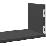 vidaXL Zidne police 3 kom crne 80x18x18 cm konstruirano drvo | shoptok.hr