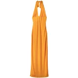 Bershka Obleka svetlo oranžna