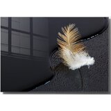 Wallity Steklena slika 100x70 cm Feather – Wallity | Shoptok.si