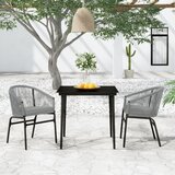  3-dijelni vrtni blagovaonski set sivi | shoptok.hr