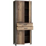 MID.YOU ARHIVSKA OMARA rjava, temno siva | Shoptok.si