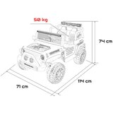  Dječji Jeep BEAST 4&amp;times;4 na akumulator, crni Slike