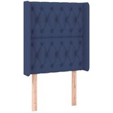  Posteljno vzglavje modro 83x16x118/128 cm blago, (20954104) | Shoptok.si