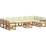  Set vanjskih sofa 11 kom. Prirodna i krem | shoptok.hr
