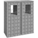  Gabionske stupne košare 2 kom 40 x 40 x 100 cm željezne | shoptok.hr
