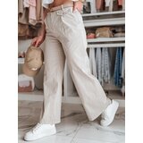 DStreet Spodnie damskie wide leg MOBISKA jasnobeżowe | shoptok.hr