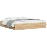 vidaXL Okvir za krevet s ladicama boja hrasta 160x200 cm drveni | shoptok.hr