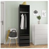  Ormar s ladicama crni 50 x 50 x 200 cm od konstruiranog drva | shoptok.hr