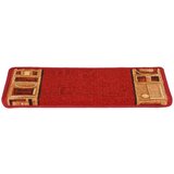  Samolepilne preproge za stopnice 15 kosov 65x21x4 cm rdeče, (20980930) | Shoptok.si