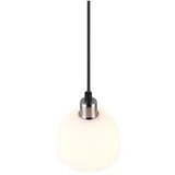  Bela/srebrna viseča svetilka s steklenim senčilom ø 12 cm Molly – | Shoptok.si