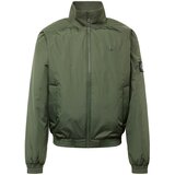 Calvin Klein Jeans Prijelazna jakna 'Harrington' maslinasta / crna / bijela Cijene