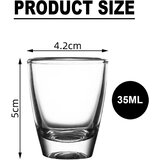 ACTIUSIS 36x kozarček za žgane pijače, 35 ml, prozorno steklo | Shoptok.si