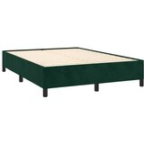  s oprugama i madracem tamnozeleni 140x190 cm baršunasti | shoptok.hr