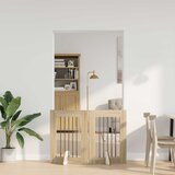  Vrata za pse s postoljem 2 pcs Hrast sonoma 60 x 80 cm | Eponuda.com