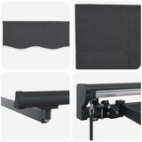  Skrovita tenda Antracit 400 × 300 cm Poliester i aluminij | shoptok.hr