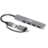 Port Designs USB-C / USB-A vers 4 ports USB-A 3.0 5Gbps Slim HUB | ePonuda.com