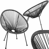springos vrtna stolica od ratana,siva 72 x 82 x 85 cm | shoptok.hr
