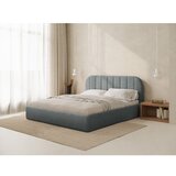 Windsor & Co Sofas Temno siva oblazinjena zakonska postelja s prostorom za shranjevanje z letvenim dnom 180x200 cm Juno – | Shoptok.si