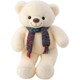 Plišana igračka medo sa crveno/zelenim šalom 55cm - bijeli | shoptok.hr