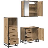  Set namještaja za kupaonicu 3 kom. Umjetnički hrast Smeđa 35 x 37,5 x 100 cm | shoptok.hr