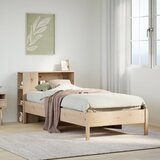 vidaXL Knjižna postelja brez vzmetnice 75x190 cm trdna borovina Cene