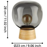 Eglo 390321 - Stona lampa MAGACELA 1xE27/40W/230V dimna | Eponuda.com